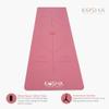 6.5mm Thick Rubber Yoga Mat In Watermelon Pink By Kosha Yoga Co. view 3