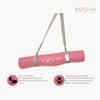 6.5mm Thick Rubber Yoga Mat In Watermelon Pink By Kosha Yoga Co. view 4