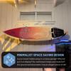 Hang 11 Surfboard Wall Mount - Surf Board Wall Hangers, Surfboard Mount, Beautiful Sustainable Wooden Rack, Perfect to Display Your Board, Surf Racks, Horizontal Hanger, Surfing Accessories (Clear) view 2