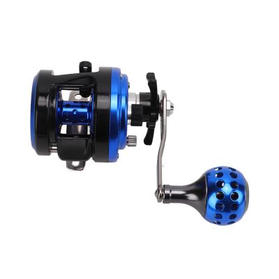 Alomejor Metal Drum Fishing Reel 7+1BB 4.7:1 High Speed 6KG Maximum Magnetic Force Brake Fishing Reel (OC200 Single Rocker Right Hand)