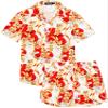 JoZorro Funky Hawaiian Shirt - Men's Silk Hawaiian Shirts - Navy Blue - Large - Aloha Print - For Teens view 3