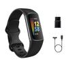 Fitbit Charge 5 Advanced Fitness Tracker with GPS, Heart Rate, Sleep & Health Tracker - Power Bundle with Adapter (Graphite Stainless Steel) view 1