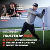 PowerNet Combo PVC/Click Stick Softball & Baseball Swing Trainer, Interchangeable Baseball Hitting Trainer, PVC Training Bat for Drills, Bat Speed Training Equipment view 2