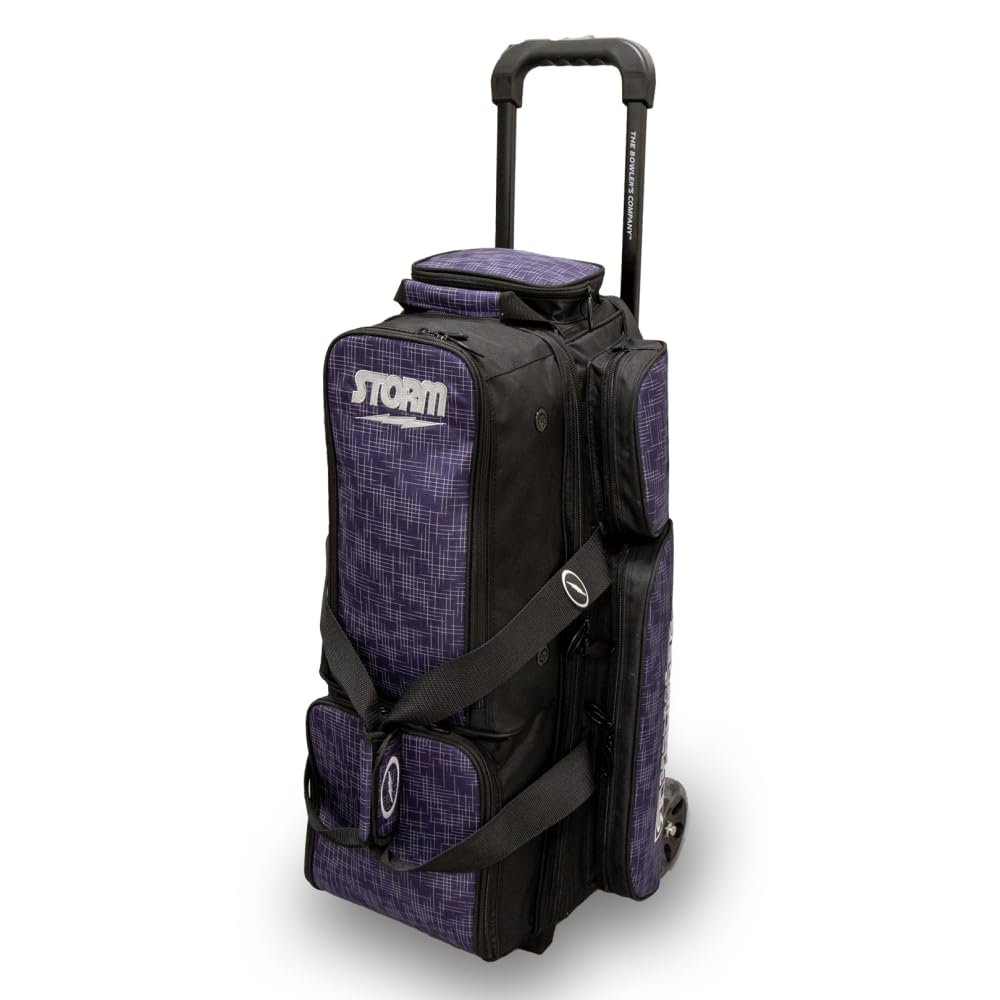 Storm 3 Ball Rolling Thunder Signature Series Bowling Bag- Black/Opal