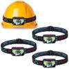Skywin Hard Hat Light, Headlamp Rechargeable, 4 Pack Lightweight USB, XPG+COB 3 LED 200 Lumen Camping Helmet Light for Adults with Red Light IP44 Waterproof (Hard Hat Not Incl) view 1