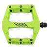 Origin8 Strapd Platform Pedal 9/16" Chromoly Axle Concave Composite Body Green view 2
