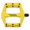 Origin8 Strapd Platform Pedal 9/16" Chromoly Axle Concave Composite Body Yellow view 2
