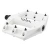 Origin8 Strapd Platform Pedal 9/16" Chromoly Axle Concave Composite Body White view 1