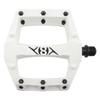 Origin8 Strapd Platform Pedal 9/16" Chromoly Axle Concave Composite Body White view 2