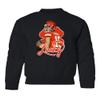 superhotapparel Lucky Mahomes Kansas Quarterback St Patricks Day Youth Crewneck Sweatshirt (Black, Youth Small) view 1