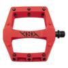 Origin8 Strapd Platform Pedal 9/16" Chromoly Spindle Concave Composite Body Red view 2