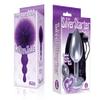 Sexy, Kinky Gift Set Bundle of Cottontails, Silicone Bunny Tail Butt Plug, Beaded, Purple and Icon Brands The Silver Starter, Bejeweled Heart Stainless Steel Plug, Violet view 1