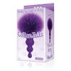 Sexy, Kinky Gift Set Bundle of Cottontails, Silicone Bunny Tail Butt Plug, Beaded, Purple and Icon Brands The Silver Starter, Bejeweled Heart Stainless Steel Plug, Violet view 2