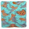 Caroline's Treasures MLM1061TBLT Blue and Tan Yorkie Soft Travel Blanket with Bag Airplane Blanket, Indoor Outdoor Camping Blanket for Traveling, Picnics, Beach Trips, Concerts view 1
