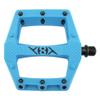 Origin8 Strapd Platform Pedal 9/16" Chromoly Axle Concave Composite Body Blue view 2