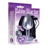 Sexy, Kinky Gift Set Bundle of Port Hole, Hollow Butt Plug, Black and Icon Brands The Silver Starter, Bejeweled Heart Stainless Steel Plug, Violet view 3