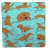 Caroline's Treasures MLM1009TBLT Red Fox Labrador Retriever Soft Travel Blanket with Bag Airplane Blanket, Indoor Outdoor Camping Blanket for Traveling, Picnics, Beach Trips, Concerts view 1