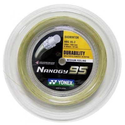 Yonex Badminton String Reel, Assorted Variety (Nanogy 95 Cosmic Gold)