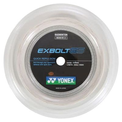 Yonex Badminton String Reel, Assorted Variety (Exbolt 65 White)