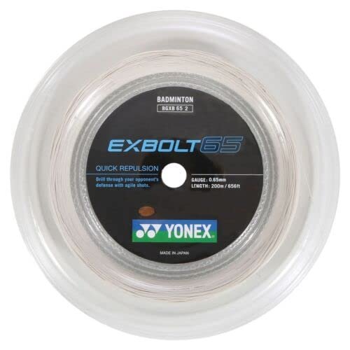 Yonex Badminton String Reel, Assorted Variety (Exbolt 65 White)