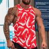 Cool Prawn Tank Top Sleeveless T Shirt Athletic Muscle Shirts Gym Workout Yoga Tank for Men M view 2