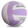 EVZOM Super Soft Volleyball Beach Volleyball Official Size 5 for Outdoor/Indoor/Pool/Gym/Training Premium Volleyballs Equipment Durability Stability Sports BallPurple/White view 3