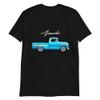 1959 Chevy Apache 31 Fleetside Antique Pickup Truck T-Shirt Black view 1