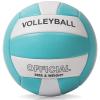 EVZOM Super Soft Volleyball Beach Volleyball Official Size 5 for Outdoor/Indoor/Pool/Gym/Training Premium Volleyballs Equipment Durability Stability Sports BallBlue/White view 1