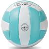 EVZOM Super Soft Volleyball Beach Volleyball Official Size 5 for Outdoor/Indoor/Pool/Gym/Training Premium Volleyballs Equipment Durability Stability Sports BallBlue/White view 2