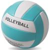 EVZOM Super Soft Volleyball Beach Volleyball Official Size 5 for Outdoor/Indoor/Pool/Gym/Training Premium Volleyballs Equipment Durability Stability Sports BallBlue/White view 3