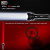 CYANSKY H5GT Dual Color Flashlight,Red Light for Hunting Birds,White Light for Outdoor Search and Rescue,Hight Lumens and Long-Range view 4
