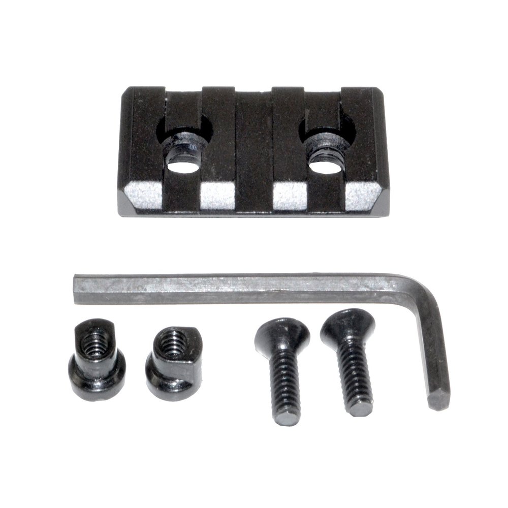 K Kexuan Single Picatinny Mini Rail, 1.50", 3 Slots Compatible with Key Mod Rails