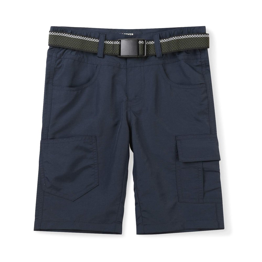 OCHENTA Mens Quick Dry Cargo Shorts Lightweight Hiking Shorts for Athletic Outdoor Fishing with Belt Blue 34