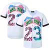 TIFIYA Bel-Air #23 Baseball Jersey Short Sleeve Button Down Baseball Shirts for Back to 90s Theme Birthday Party TT012-White-XL view 1