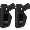 2 Pack Upgrade Concealed Carry Gun Holster for Men Women, Universal IWB OWB Pistols Holsters Right/Left Hand Draw Fits S&W M&P Shield 9MM Glock 17 19 26 27 42 43 Subcompact Compact Mid-Sizes Handguns
