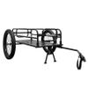Bakcou - Folding Cargo eBike Trailer with 20" x 3" Fat Tires, Canvas Liner, Hitch, Axle Extenders & Kickstand - 150-200 lbs Capacity view 1