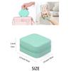 ZPROW Travel Jewelry Case, Mini Portable Jewelry Travel Boxes, Small Jewelry Organizer for Rings, Earrings, Pendants, Watches, Necklaces, Lipsticks Organizer Storage Holder Case (Cyan Blue) view 3