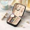 ZPROW Travel Jewelry Case, Mini Portable Jewelry Travel Boxes, Small Jewelry Organizer for Rings, Earrings, Pendants, Watches, Necklaces, Lipsticks Organizer Storage Holder Case (Black) view 4