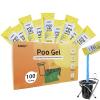 AOKE Portable Toilet Powder, Lemon 100 Pack Poo Gel for Camping Eco Absorbent Gel Liquid Waste Gelling and Deodorizing Powder, Emergency Toilet Waste Treatment for Outdoor Camping Hiking view 1