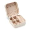 ZPROW Travel Jewelry Case, Mini Portable Jewelry Travel Boxes, Small Jewelry Organizer for Rings, Earrings, Pendants, Watches, Necklaces, Lipsticks Organizer Storage Holder Case (White) view 1