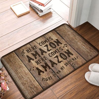 Abipuir Stuff for Your Room Here Comes Amazon Right Down My Driveway Rug Porch Decor Room Decore (Size : 50X80CM)
