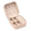 ZPROW Travel Jewelry Case, Mini Portable Jewelry Travel Boxes, Small Jewelry Organizer for Rings, Earrings, Pendants, Watches, Necklaces, Lipsticks Organizer Storage Holder Case (Pink) view 1