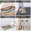 Abipuir Outside Rugs for Front Door Beware of Peacock Rug Welcome Home Door Mat Funny Room Decor (Size : 50X80CM) view 2