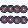 JHKJ 92A Inline Skate Wheels Replacement 72mm/76mm/80mm Speed Skate Wheels 8 Pcs with Bearings Long Lasting Formula for Skating Outside,Black,76mm view 1