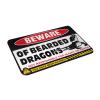 Abipuir Knock Before Entering Door Sign Beware of Bearded Dragons Rug Childrens Room Decor Front Door Inside Mat (Size : 50X80CM) view 3