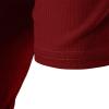 Men's Solid Color Cotton Hooded Short Sleeve Fashion Athletic Hoodies Lightweight Muscle Pullover T Shirts (Red,Medium) view 4