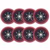 JHKJ 92A Inline Skate Wheels Replacement 72mm/76mm/80mm Speed Skate Wheels 8 Pcs with Bearings Long Lasting Formula for Skating Outside,Red,72mm view 1