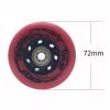 JHKJ 92A Inline Skate Wheels Replacement 72mm/76mm/80mm Speed Skate Wheels 8 Pcs with Bearings Long Lasting Formula for Skating Outside,Red,72mm view 2