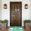 Abipuir Exterior Door Mat No Trespassing My Dog is an Assholes Rug Entrance Door Mat Welcome Rugs Front Door Indoor (Size : 65X90CM) view 3