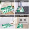 Abipuir Exterior Door Mat No Trespassing My Dog is an Assholes Rug Entrance Door Mat Welcome Rugs Front Door Indoor (Size : 65X90CM) view 4